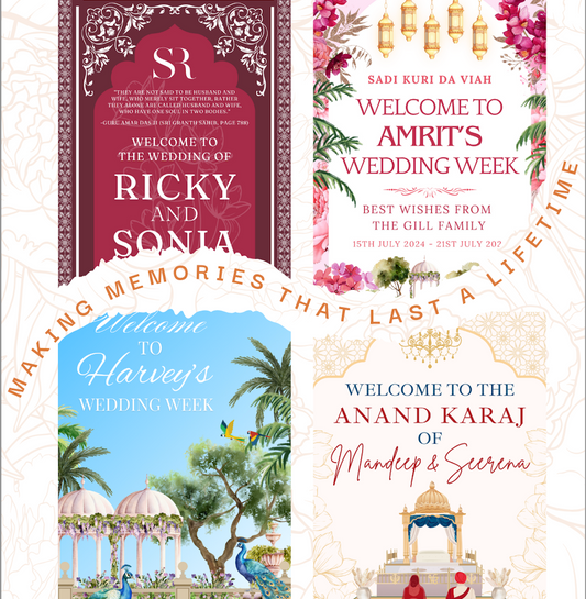 Welcome Signs For Your Wedding Week & Events